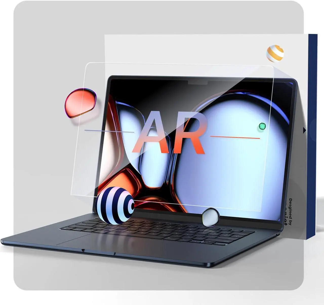 Main image of Soonjet Compatible with MacBook Air 13.6 inch Case & AR Screen Protector