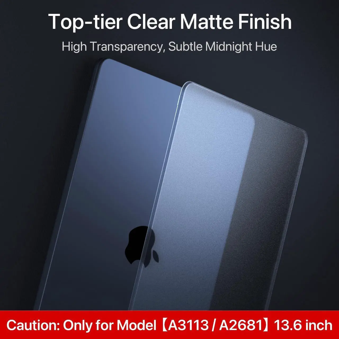 Alt view image 4 of 5 - Soonjet Compatible with MacBook Air 13.6 inch Case & AR Screen Protector