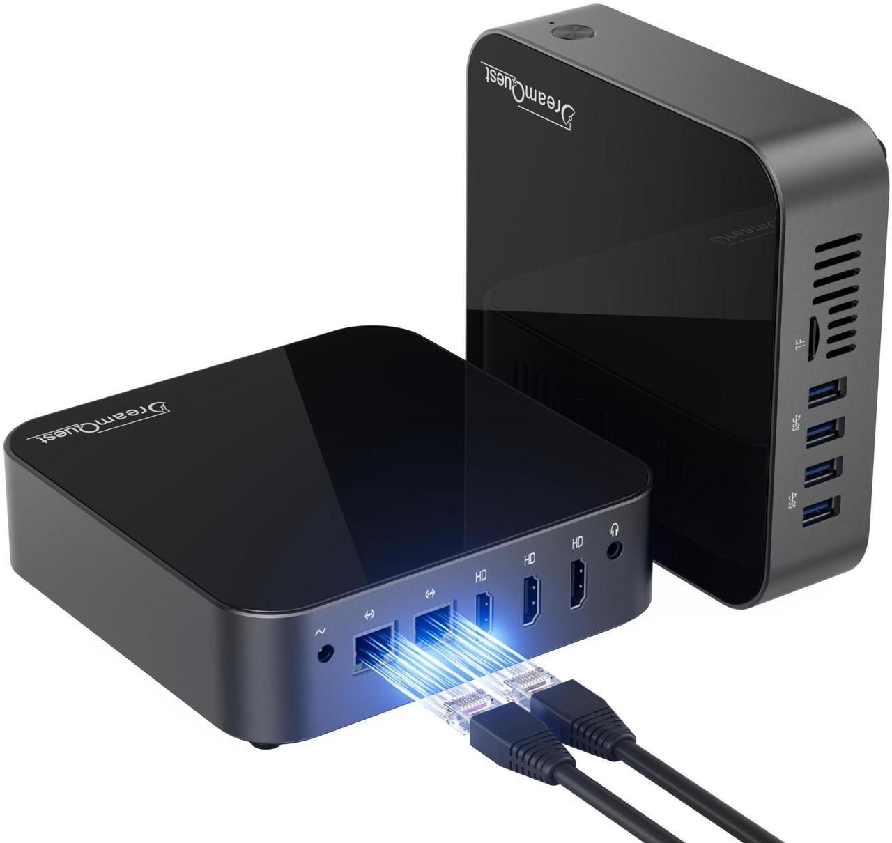 Main image of DreamQuest Mini PC Intel 12th Gen Alder Lake N95(up to 3.4GHz) 16GB DDR4 RAM 512GB M.2 SSD Mini Computers 4K Display/USB3.2/WiFi 5/BT4.2/Gigabit Ethernet Home/Business Mini Desktop Computer