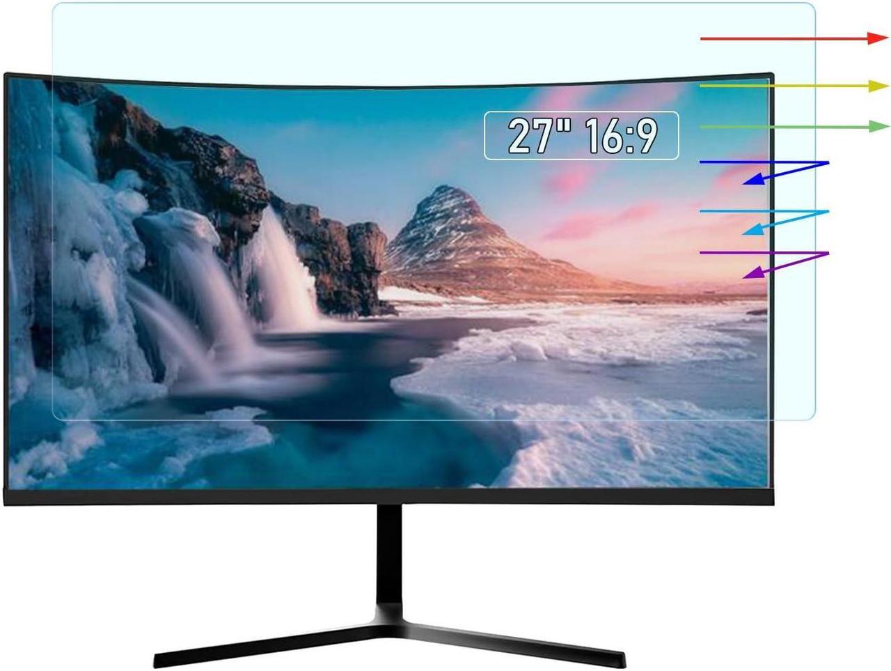 Main image of YINOVEEN 27 Inch Anti Blue Light Anti Glare Screen Protector for Universal Diagonal 27" with Aspect Ratio 16:9 Standard/Curved Monitor &Touchscreen, Protection Eyes Filter(23.5" x 13.3" /W x H)
