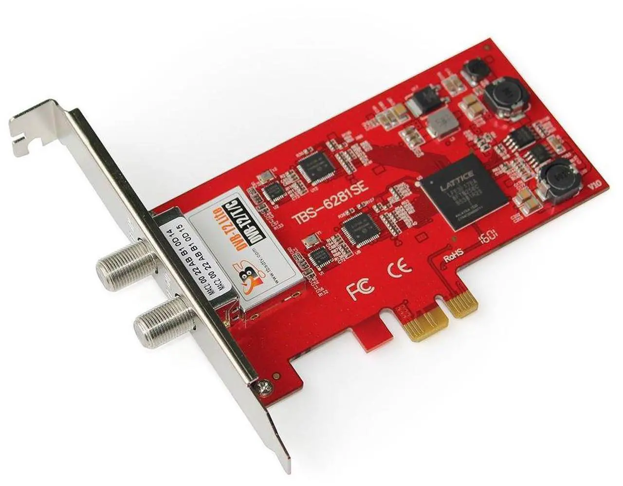 Alt view image 2 of 5 - TBS6281se V2 DVB-T2/C2/T/C(J.83A/B/C)/ISDB-T/C/ATSC1.0 TV Dual Terrestrial HD PCIe TV Tuner Card