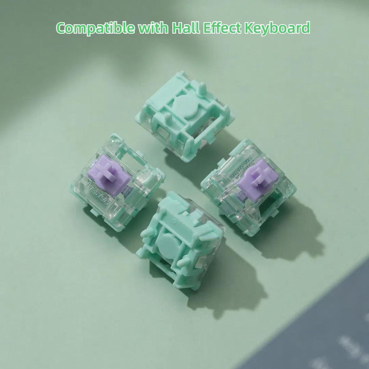 Alt view image 3 of 5 - WS Hall Effect Switches Magnetic Keyboard Switches, WS Dash HE Magnetic Linear Switches with POM Stem, Pre-lubed Freely Setting Pre-Travel Key Switches Compatible with Hall Effect Keyboard 70Pcs