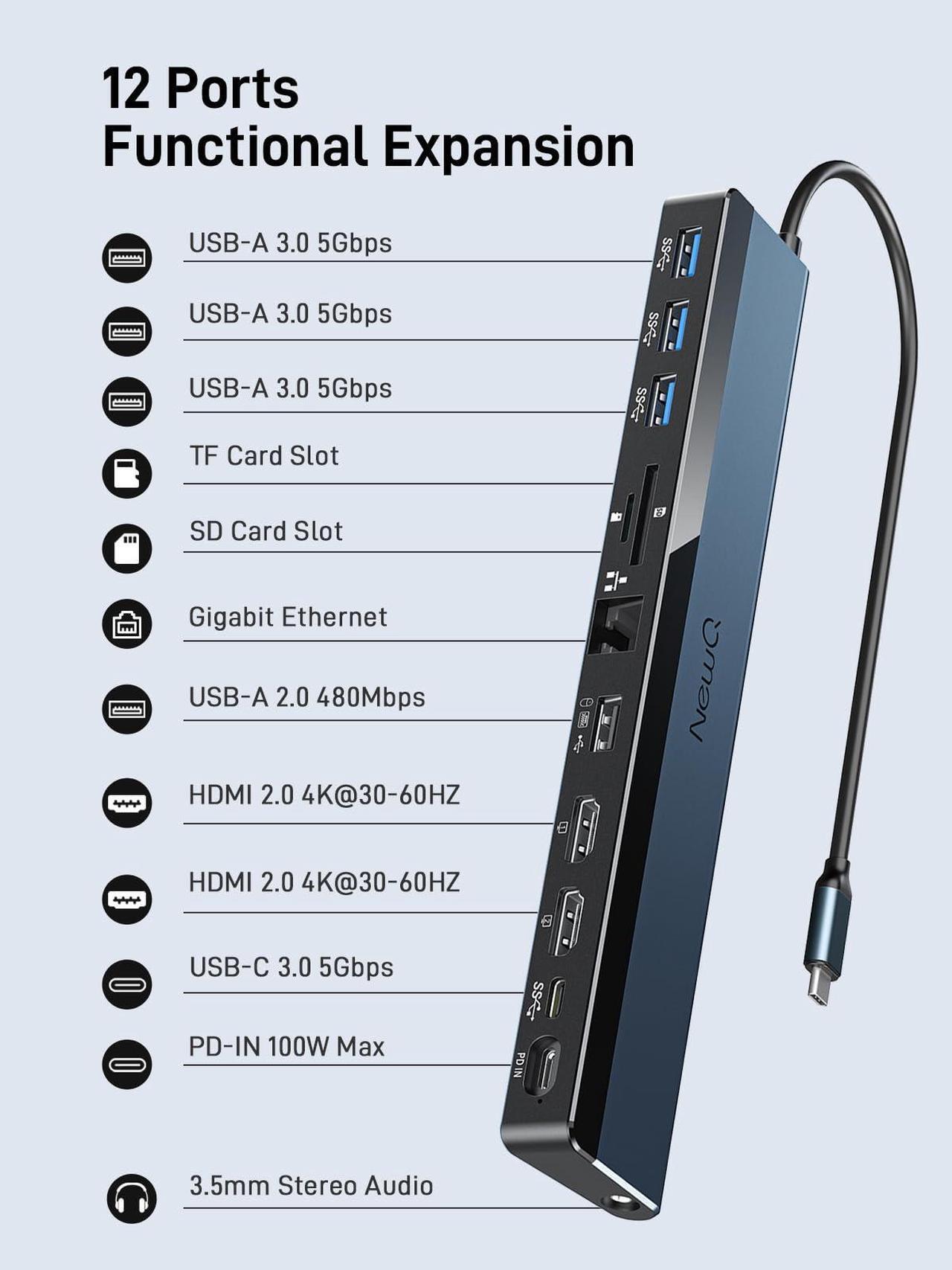 Alt view image 5 of 5 - USB C Docking Station and USB4 M.2 NVMe SSD Enclosure