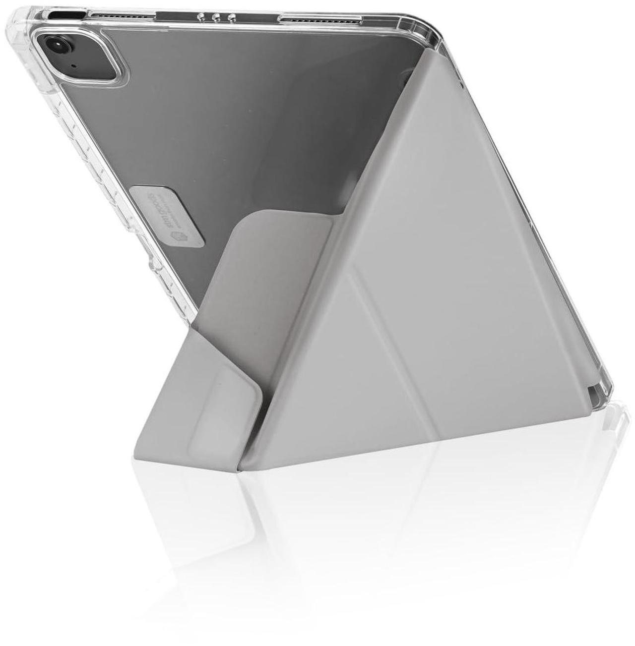 Alt view image 5 of 5 - STM OPP Case for Apple iPad Air 11" (M3 2025 / M2 2024)|iPadPro 11" (4/3/2/1 Gen)|iPadAir 10.9" (5/4 Gen) Slim Light Protective Cover, Transparent Back, w/Apple Pencil Storage, Auto Sleep/Wake - Grey