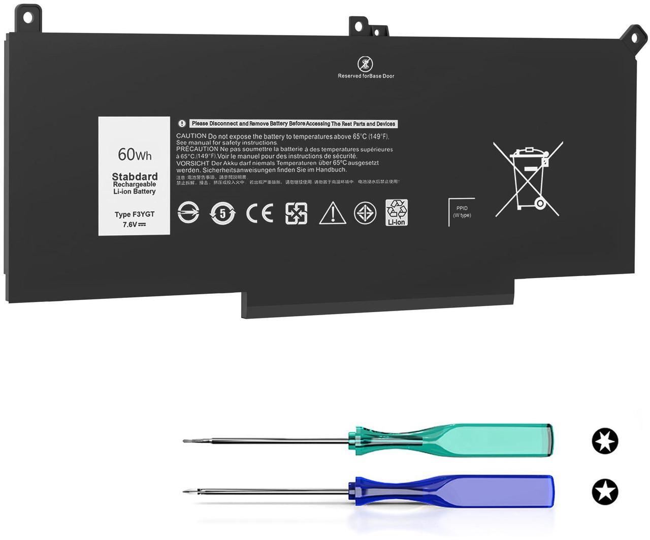 Main image of 60Wh F3YGT laptop battery for Dell Latitude 12 7000 7280 7290/13 7000 7380 7390/14 7000 7480 7490 E7280 P28S P28S001 P29S002 P73G P73G002 Series DM3WC 0DM3WC DM6WC 2X39G KG7VF V4940 451-BBYE 453-BBCF