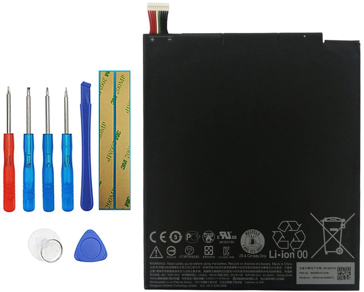 Main image of Vvsialeek BOP82100 Replacement Battery Compatible with Google Nexus 9 8.9" Tablet with Toolkit