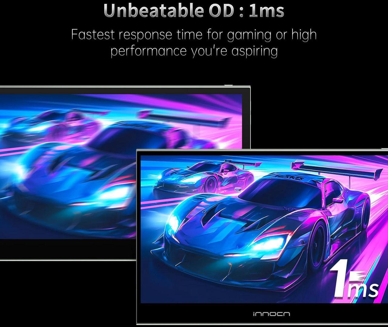 Alt view image 5 of 5 - INNOCN 15.6" Portable Monitor OLED Touch Second Screen for Photo Editing with 4K, 100% DCI-P3, 100000:1, 10Bits, USB C External Monitor for Laptop,PC, Phone,Consoles, Brown