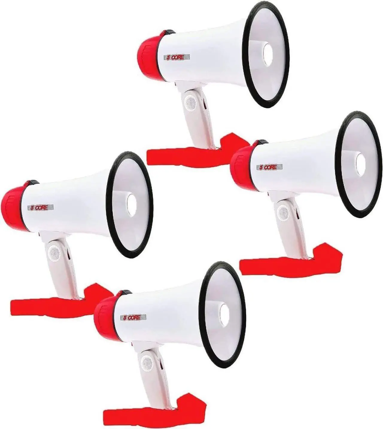Main image of Megaphone Speakers Blow Horn Pro Loud Speaker Bullhorn Handheld Siren Voice Recording 6R