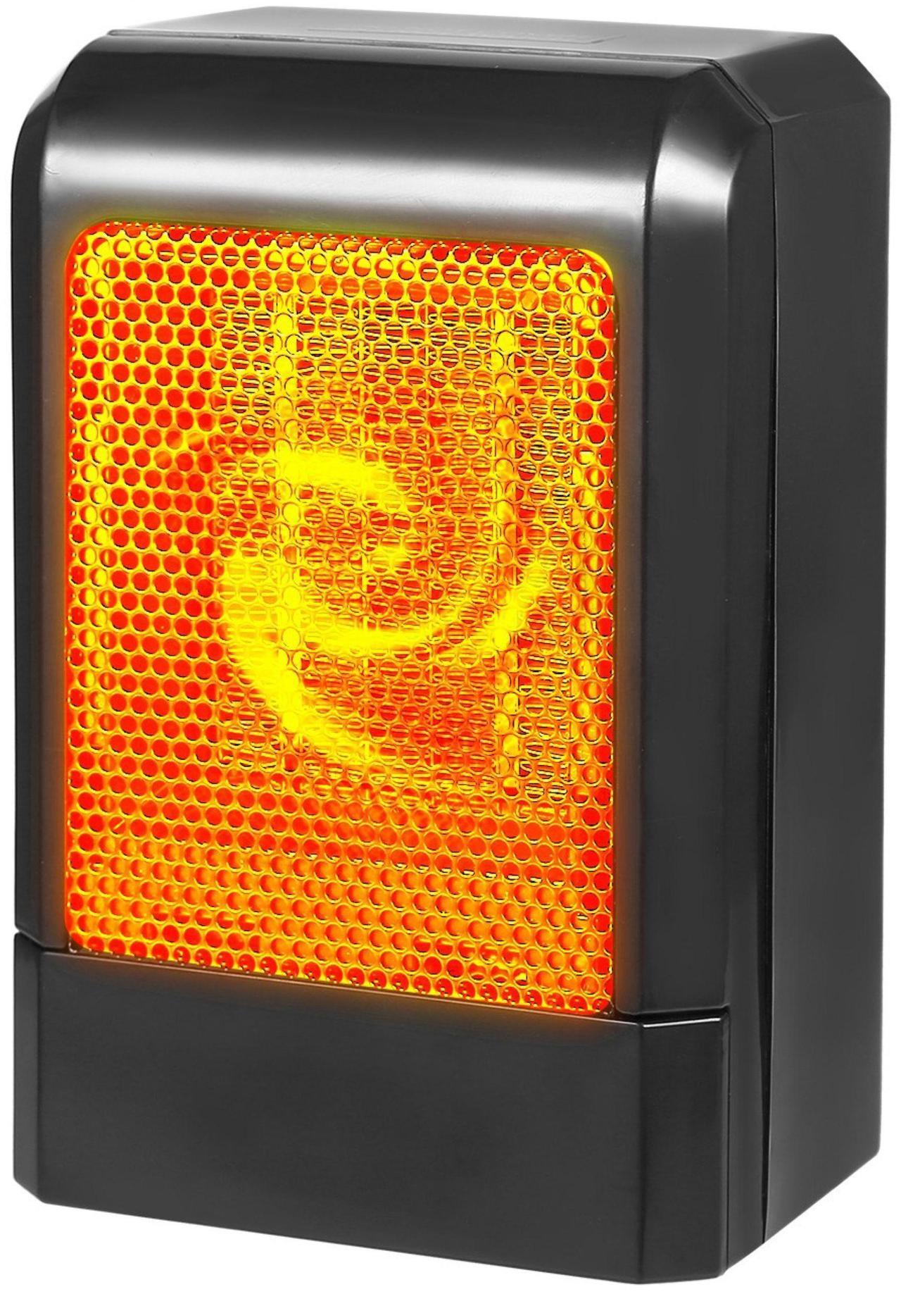 Main image of Portable Electric Heater 500W PTC Ceramic Fan with 3S Heating for Home & Office - Black - One size
