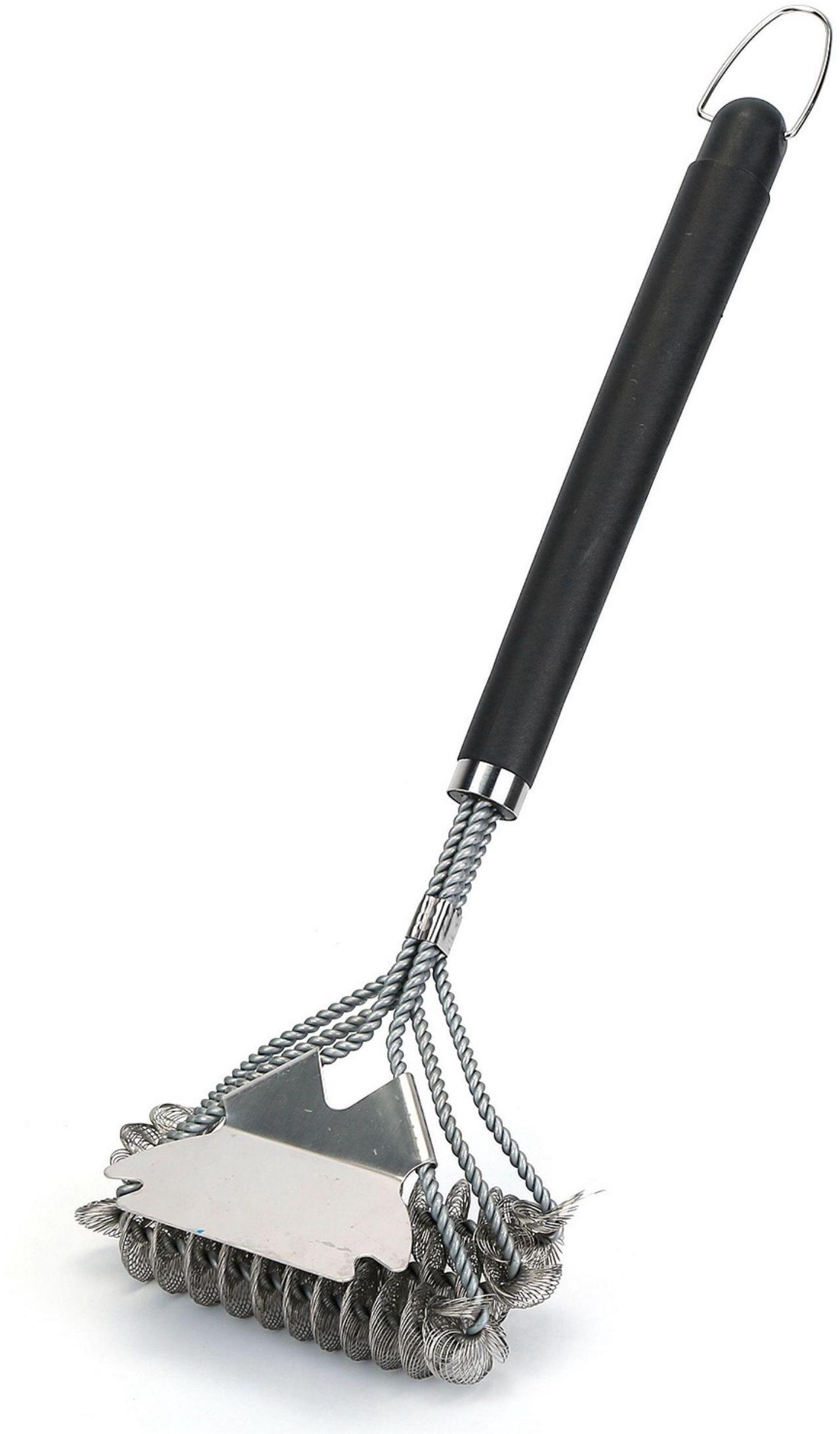 Main image of 16.5in BBQ Grill Cleaning Brush Stainless Steel Scraper with Wire Bristles for Grates - Black - One size