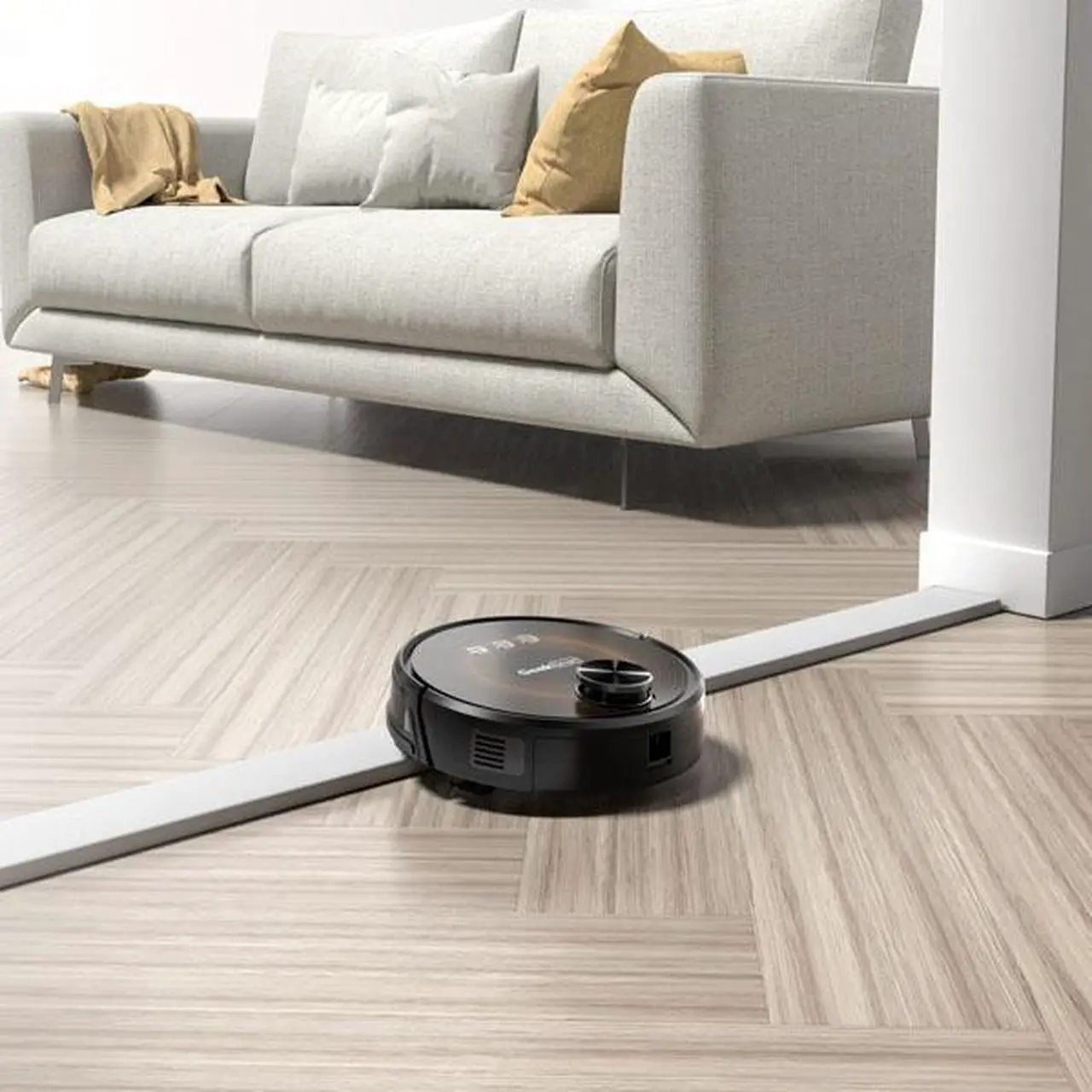 Alt view image 7 of 7 - Geek Smart L8 Robot Vacuum Cleaner and Mop, LDS Navigation, Wi-Fi Connected APP, Selective Room Cleaning