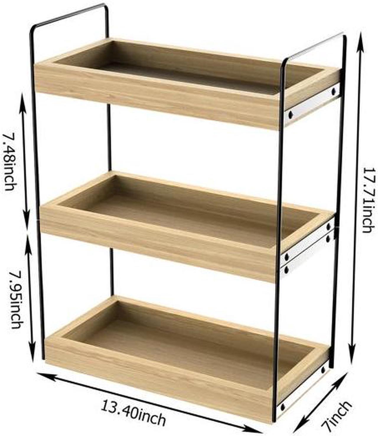 Alt view image 2 of 6 - 3 Tier Bathroom Counter Organizer, Countertop Bathroom Organizer and Storage Shelf , Bathroom Counter Tray and Vanity Organizer, Makeup and Cosmetic Organizer