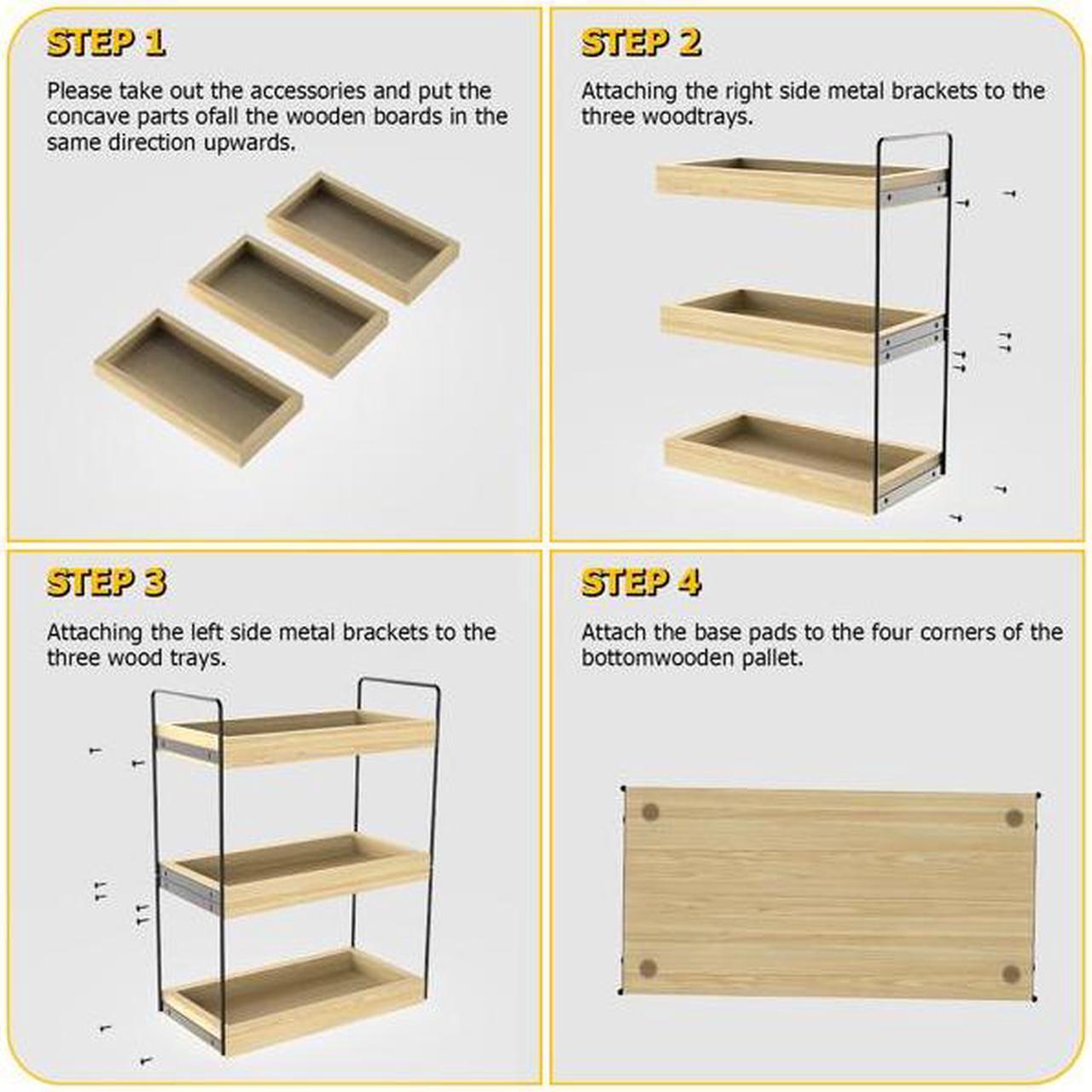 Alt view image 6 of 6 - 3 Tier Bathroom Counter Organizer, Countertop Bathroom Organizer and Storage Shelf , Bathroom Counter Tray and Vanity Organizer, Makeup and Cosmetic Organizer