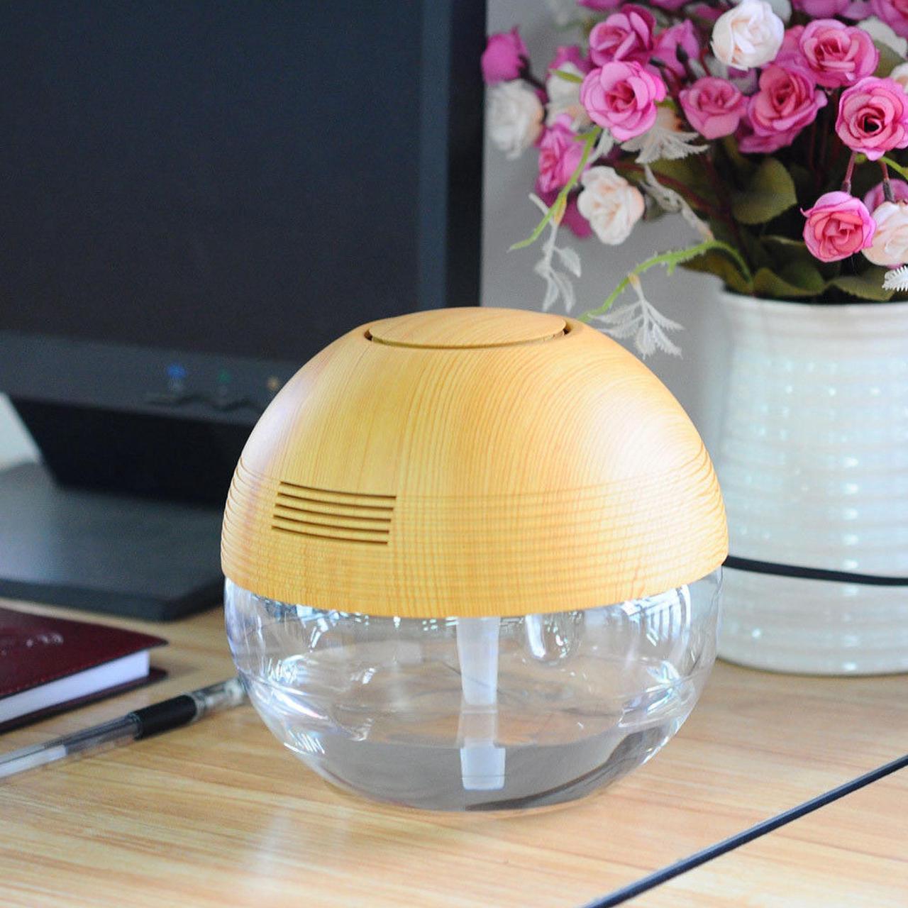 Alt view image 3 of 7 - Air Revitalizer Purifier Aromatherapy Air Cleaner With 30ml Essential Oil Beige