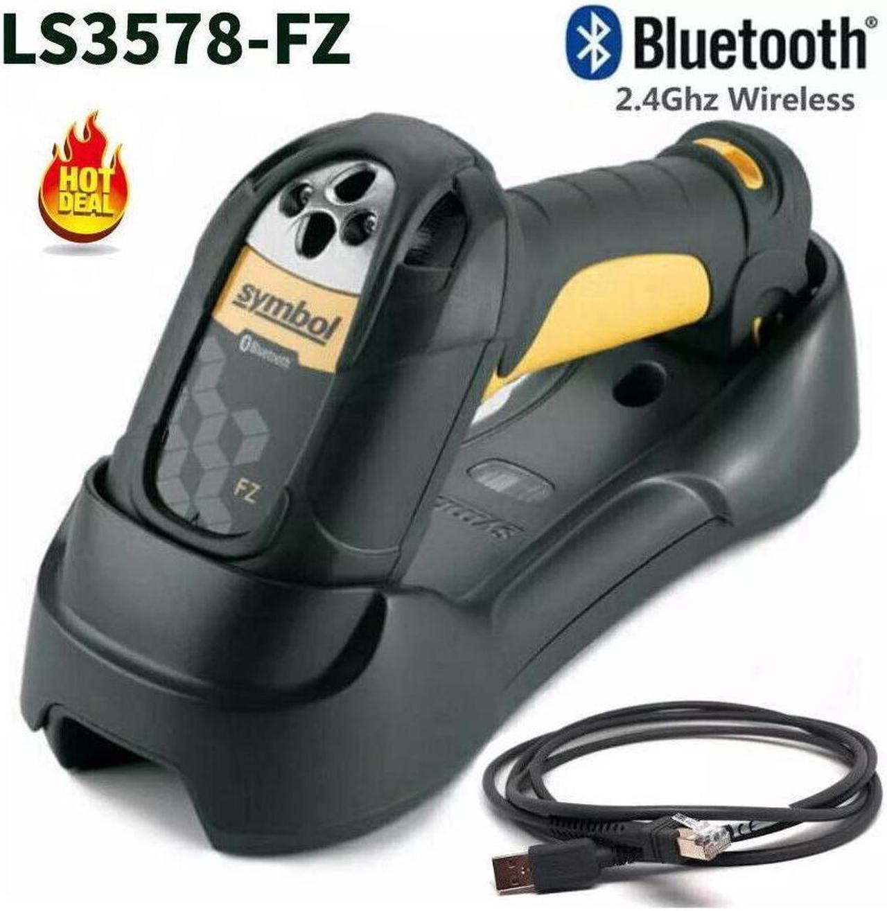 Symbol Motorola LS3578-FZ Wireless Handheld Barcode Scanner W/ USB Cable+Cradle