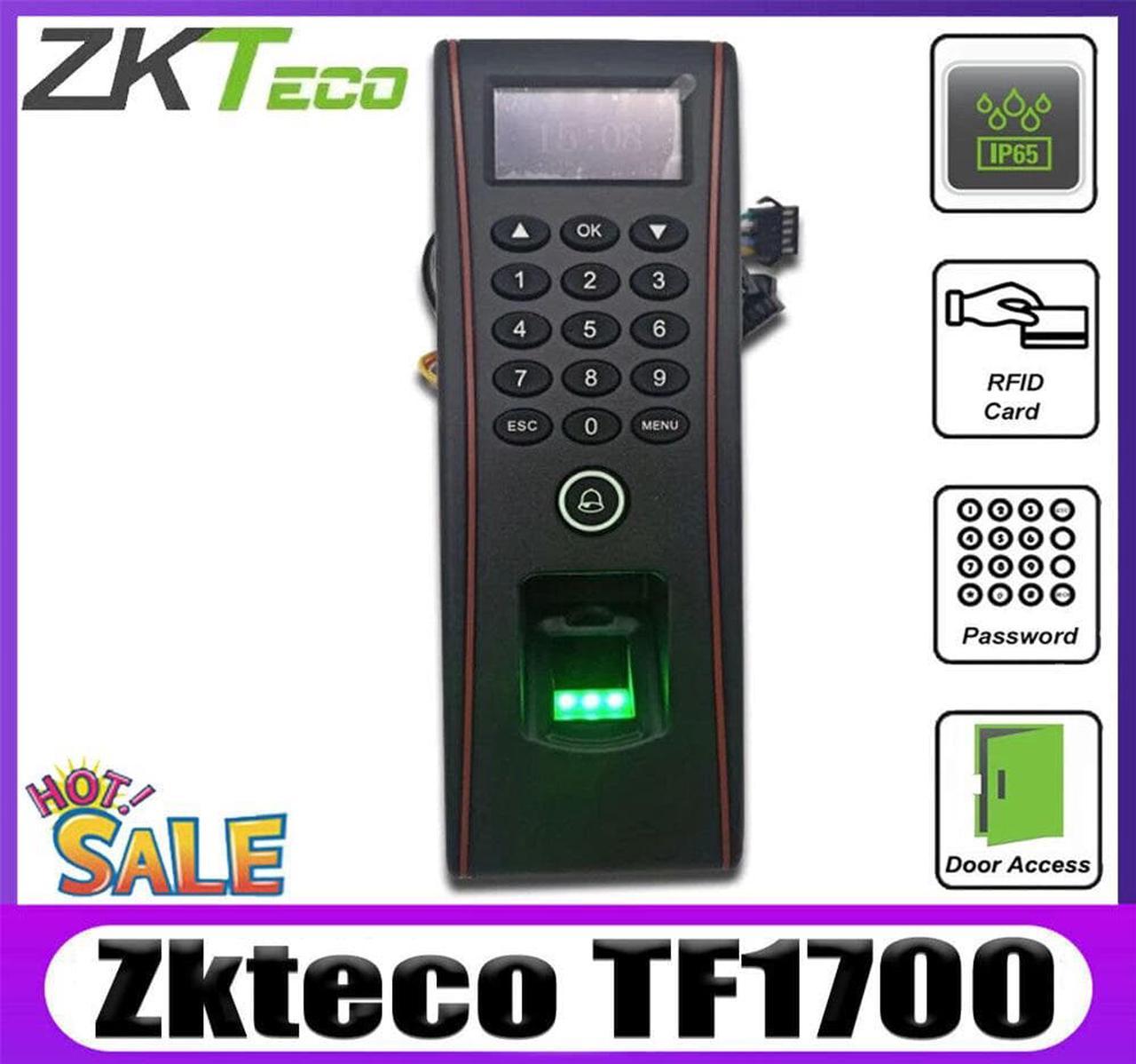 ZKTeco IP65 Biometric Fingerprint+125KHz RFID Card Door Access Control TF1700 +ID