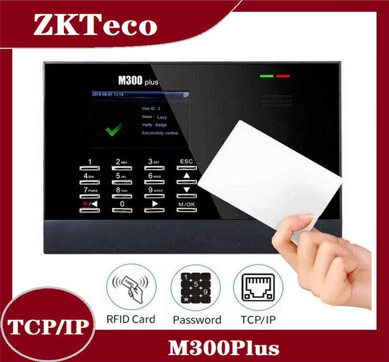 ZKteco M300Plus RFID Time Attendance System Punch Card System Biometric Time (M300Plus + ID )