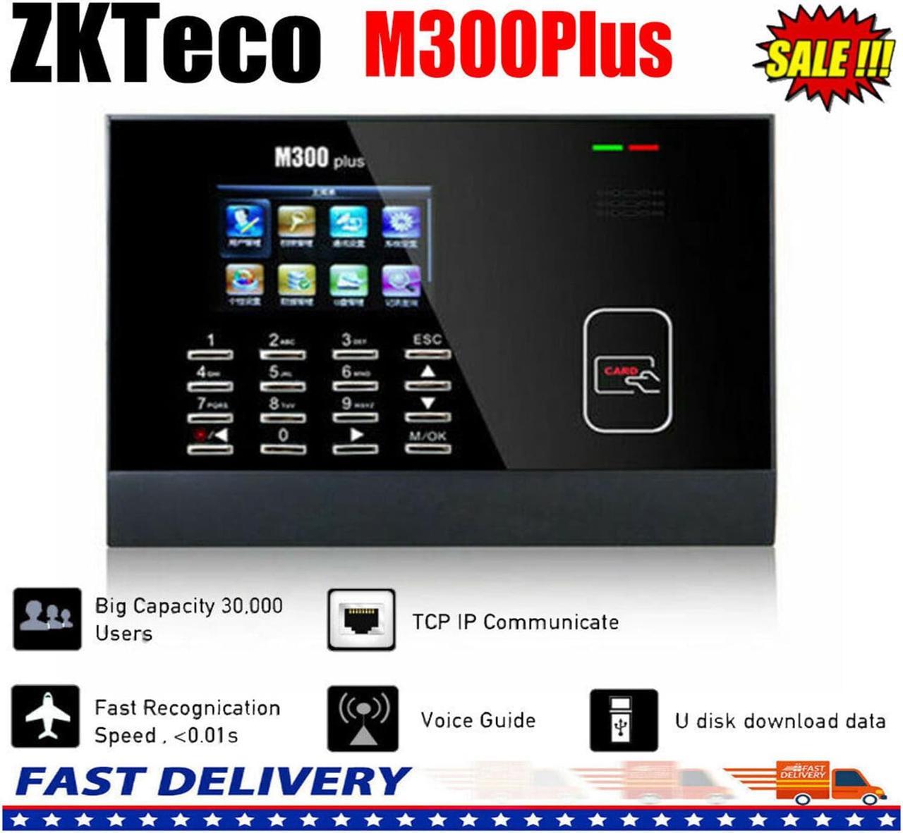 ZKteco M300Plus Biometric Fingerprint Recognition RFID Time Attendance System (M300Plus + ID )