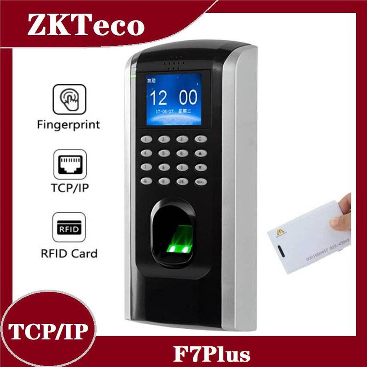 ZKTeco F7 Plus Attendance Biometric Fingerprint Time Clock Door Access Control  (ZK-F7Plus +ID)