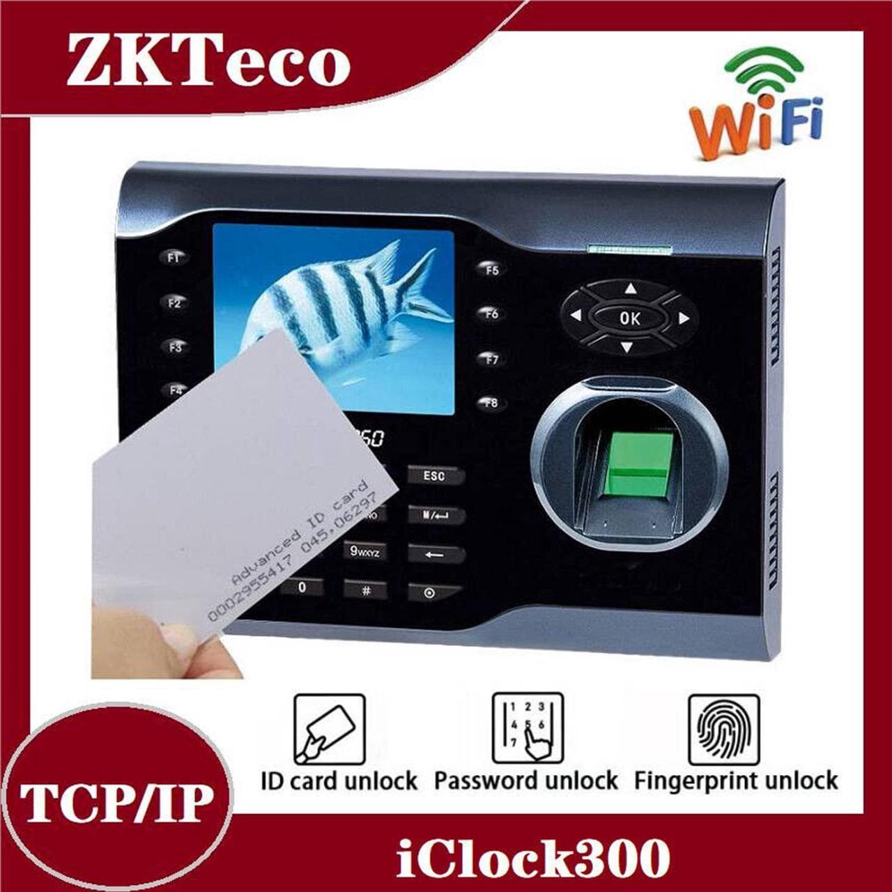 ZK iClock300 TCP/IP USB Biometric Fingerprint Time Clock Office Attendance ( iClock300+ID)