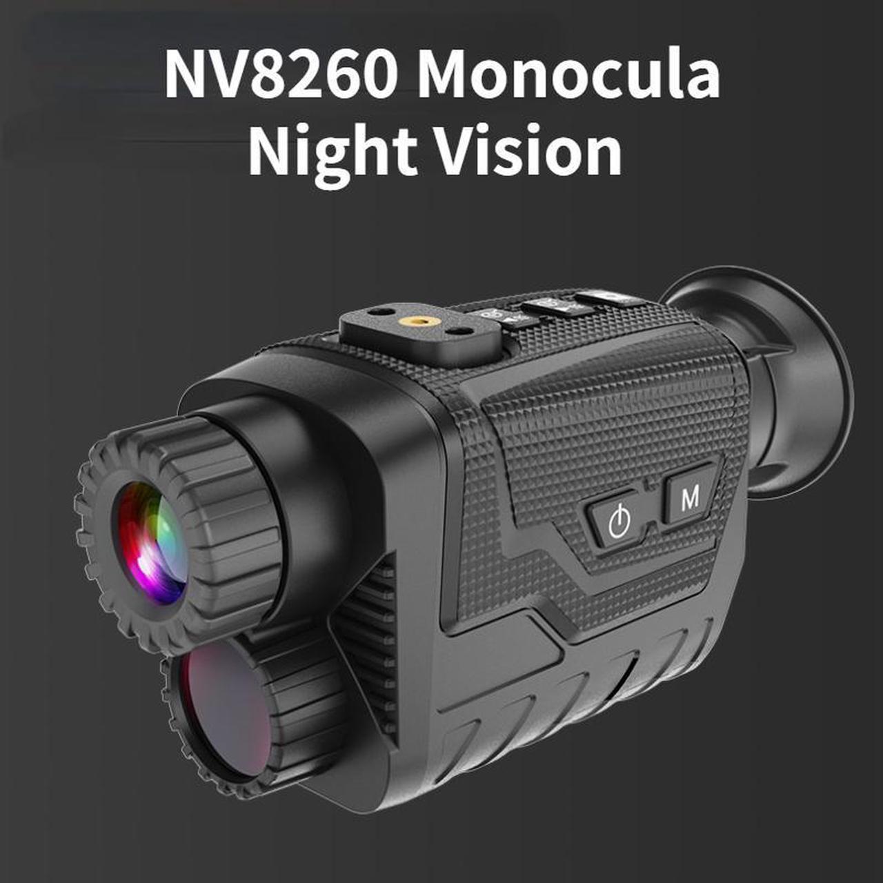 NV8260 Night Vision Head-mounted Monocular 400M Infrared Range 4K 1080P HD 8X Digital Zoom IP54 Waterproof Built-in battery