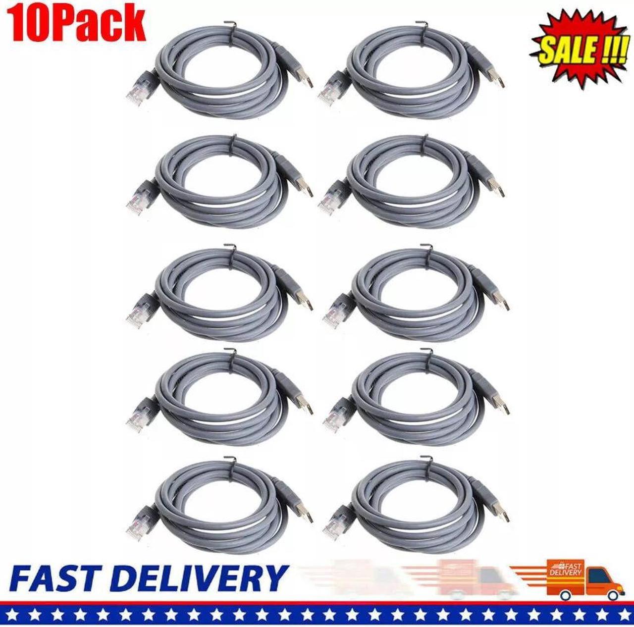 10PCS 2M Cable for Symbol Barcode Scanner LS1203 LS2208 CBA-U01-S07ZAR LOT