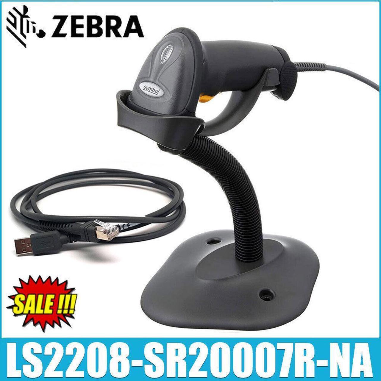 Symbol LS2208-SR20007R Wired 1D Keyboard Wedge USB Barcode Scanner w USB Cable