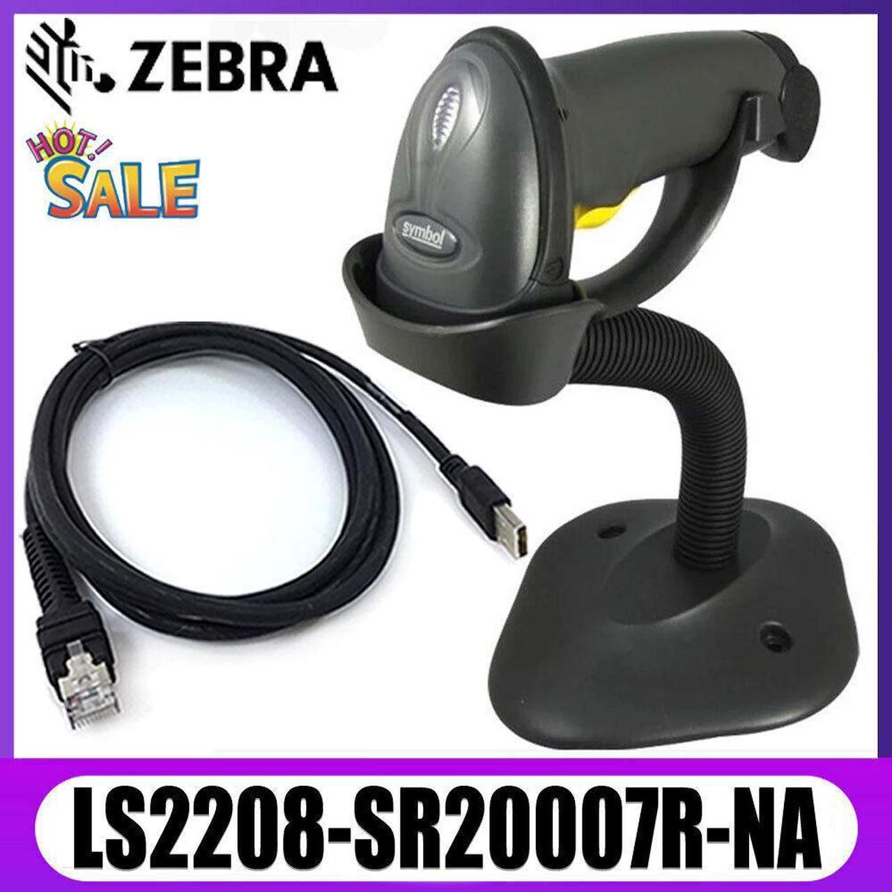 Symbol LS2208 Handheld Barcode Scanner Kit LS2208SR20007RNA + Gooseneck Stand