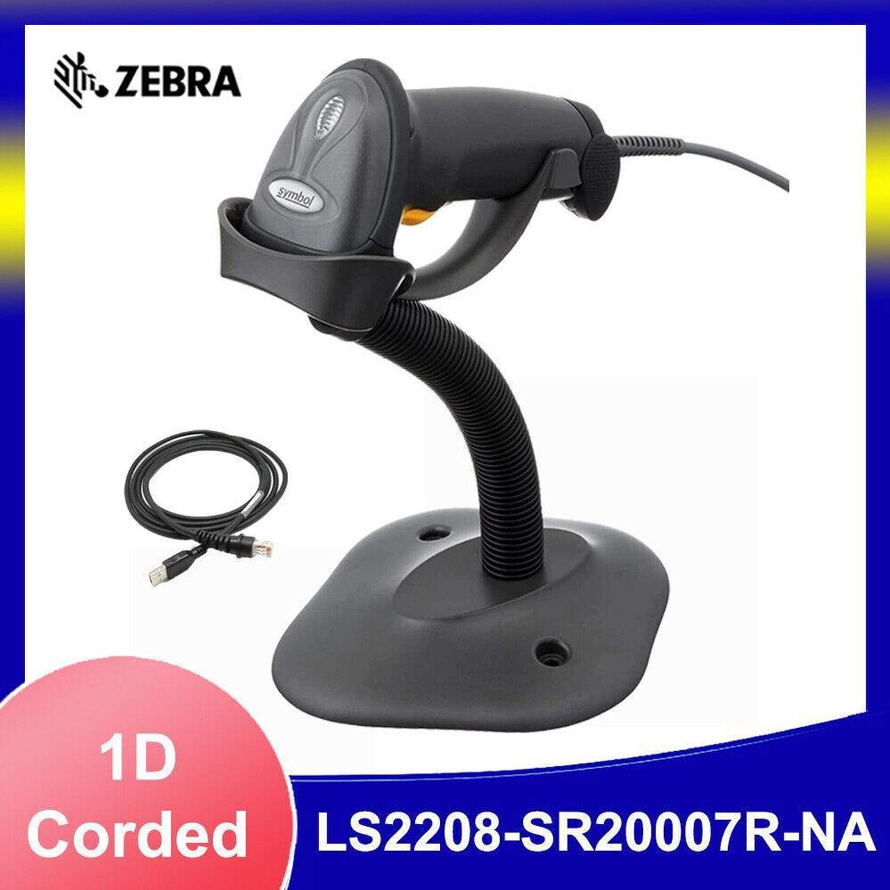 Symbol LS2208-SR20007R-NA General Purpose Barcode Bi-Directional Scanner&Stand