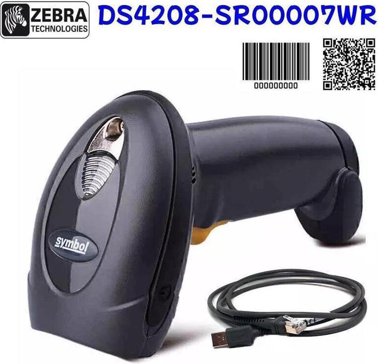 Symbol DS4208-SR00007WR 1D 2D Laser Imager Handheld Barcode Scanner w/ USB Cable