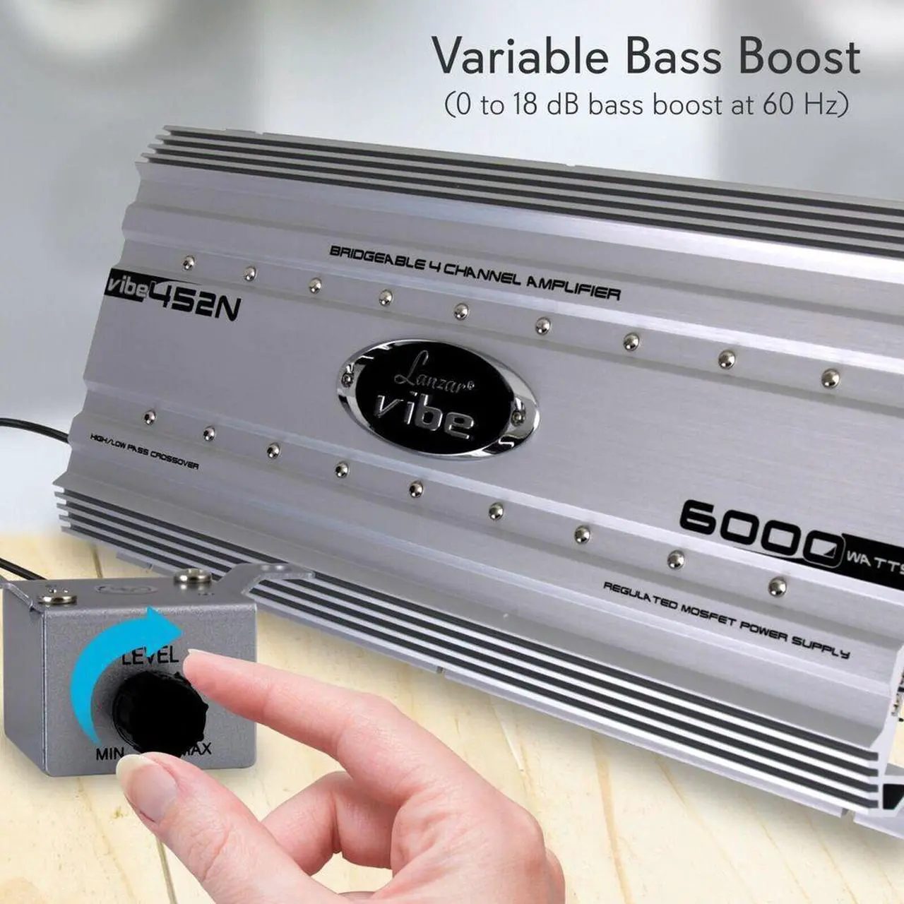 Alt view image 3 of 7 - Lanzar VIBE452N Car Audio Vibe 6000 Watt 4 Channel Mosfet Amplifier Tri-Mode