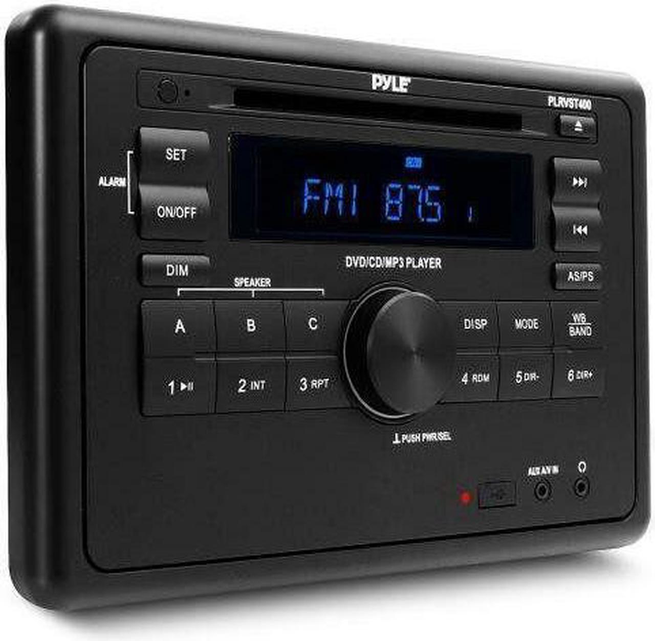 Alt view image 2 of 7 - Pyle Bluetooth Streaming RV Wall Mount Audio/Video Receiver CD/DVD Player