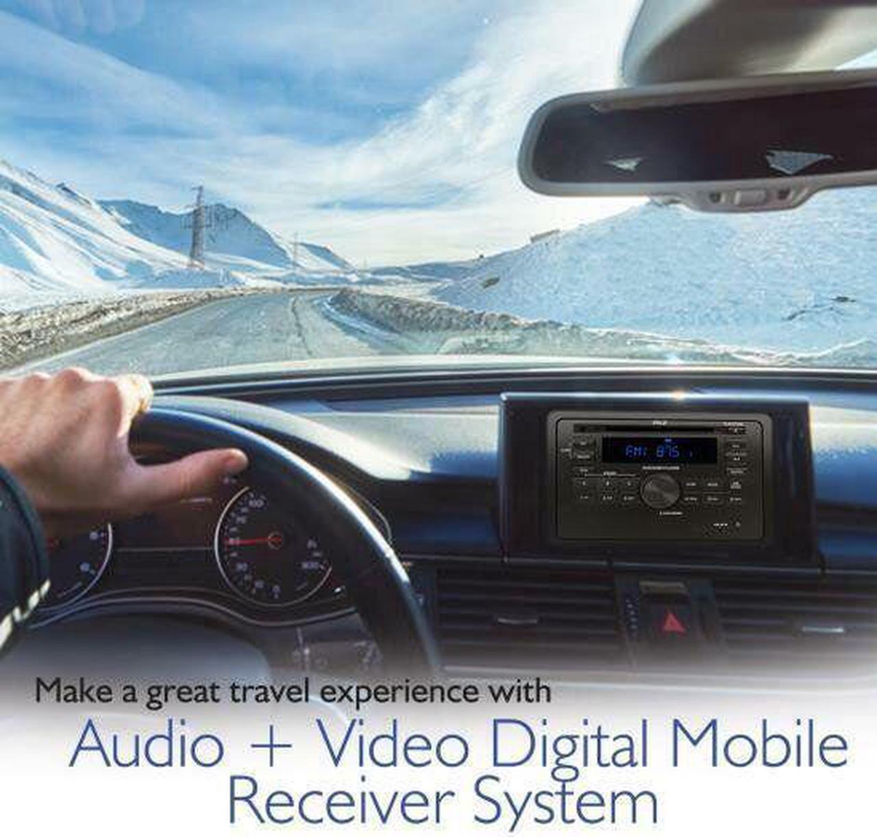 Alt view image 5 of 7 - Pyle Bluetooth Streaming RV Wall Mount Audio/Video Receiver CD/DVD Player
