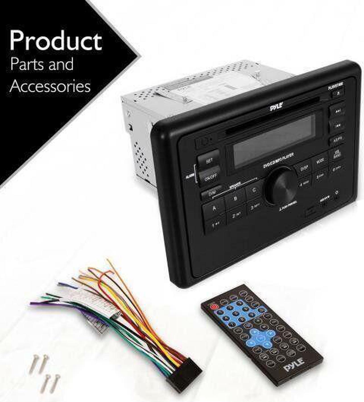 Alt view image 3 of 7 - Pyle Bluetooth Streaming RV Wall Mount Audio/Video Receiver CD/DVD Player