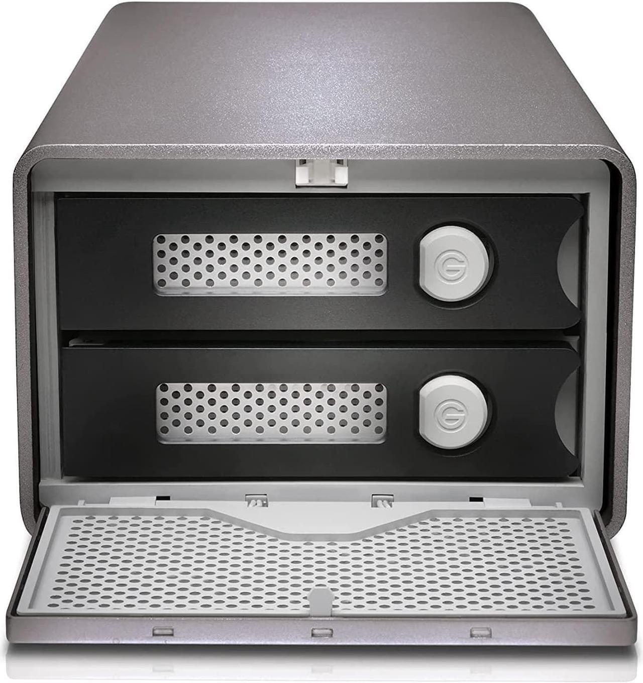 Alt view image 3 of 3 - 12TB G-RAID 2 - Enterprise-Class 2-Bay Desktop Drive, 7200RPM Ultrastar Drive Inside, Thunderbolt 3, USB-C, HDMI Port, Hardware RAID
