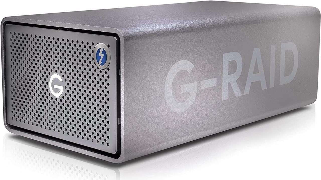 Main image of 12TB G-RAID 2 - Enterprise-Class 2-Bay Desktop Drive, 7200RPM Ultrastar Drive Inside, Thunderbolt 3, USB-C, HDMI Port, Hardware RAID