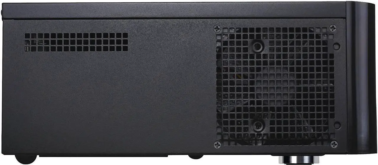 Alt view image 2 of 7 - SilverStone Technology HTPC Case with Aluminum Front Panel Micro-ATX, 2X Hot-Swap Drive Bays, 3x120mm Golf Bladed Fan, USB 3.0 X2 in Black GD06B-USA