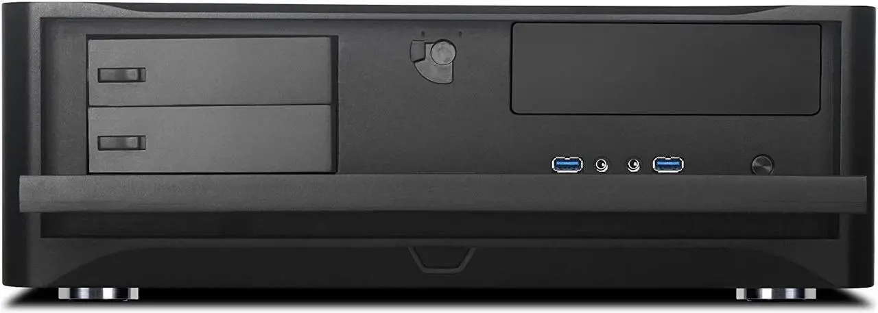 Alt view image 5 of 7 - SilverStone Technology HTPC Case with Aluminum Front Panel Micro-ATX, 2X Hot-Swap Drive Bays, 3x120mm Golf Bladed Fan, USB 3.0 X2 in Black GD06B-USA