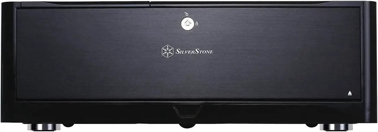 Alt view image 4 of 7 - SilverStone Technology HTPC Case with Aluminum Front Panel Micro-ATX, 2X Hot-Swap Drive Bays, 3x120mm Golf Bladed Fan, USB 3.0 X2 in Black GD06B-USA