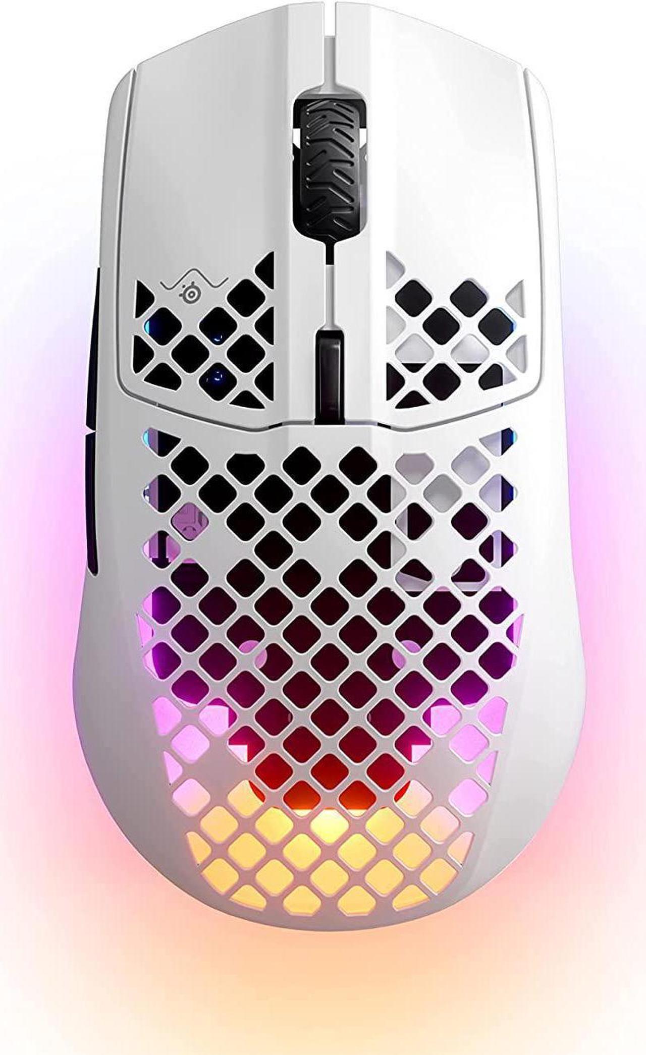 Alt view image 2 of 5 - SteelSeries Aerox 3 Wireless - Super Light Gaming Mouse - 18,000 CPI TrueMove Air Optical Sensor - Ultra-Lightweight 68g Water Resistant Design - 200 Hour Battery Life(Snow Edition)