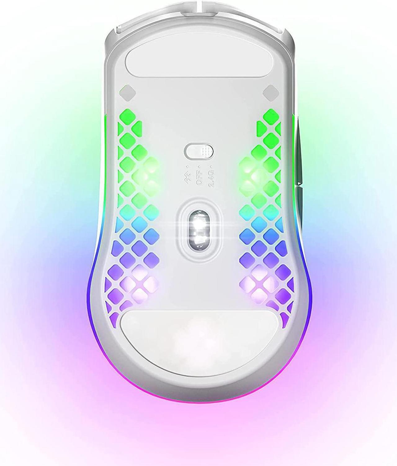 Alt view image 3 of 5 - SteelSeries Aerox 3 Wireless - Super Light Gaming Mouse - 18,000 CPI TrueMove Air Optical Sensor - Ultra-Lightweight 68g Water Resistant Design - 200 Hour Battery Life(Snow Edition)