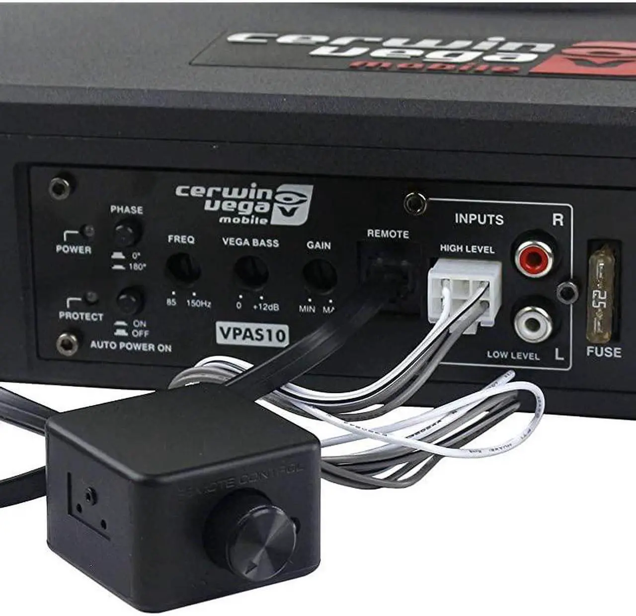 Alt view image 3 of 3 - VPAS10 10quot 2O 550W Max 200W RMS Powered Active Subwoofer Enclosure + Bass Knob