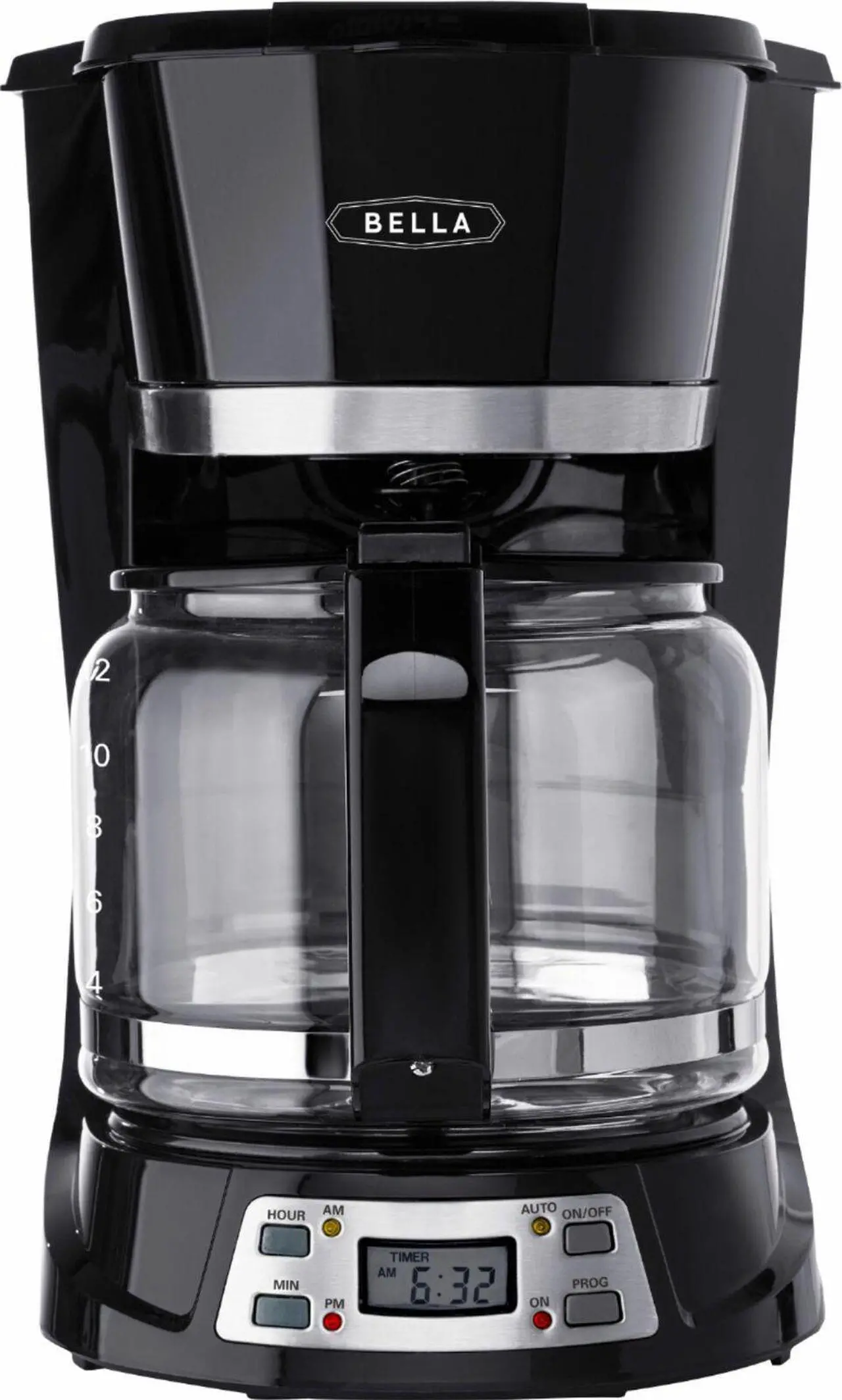 Alt view image 2 of 6 - 12-Cup Programmable Coffee Maker - Black