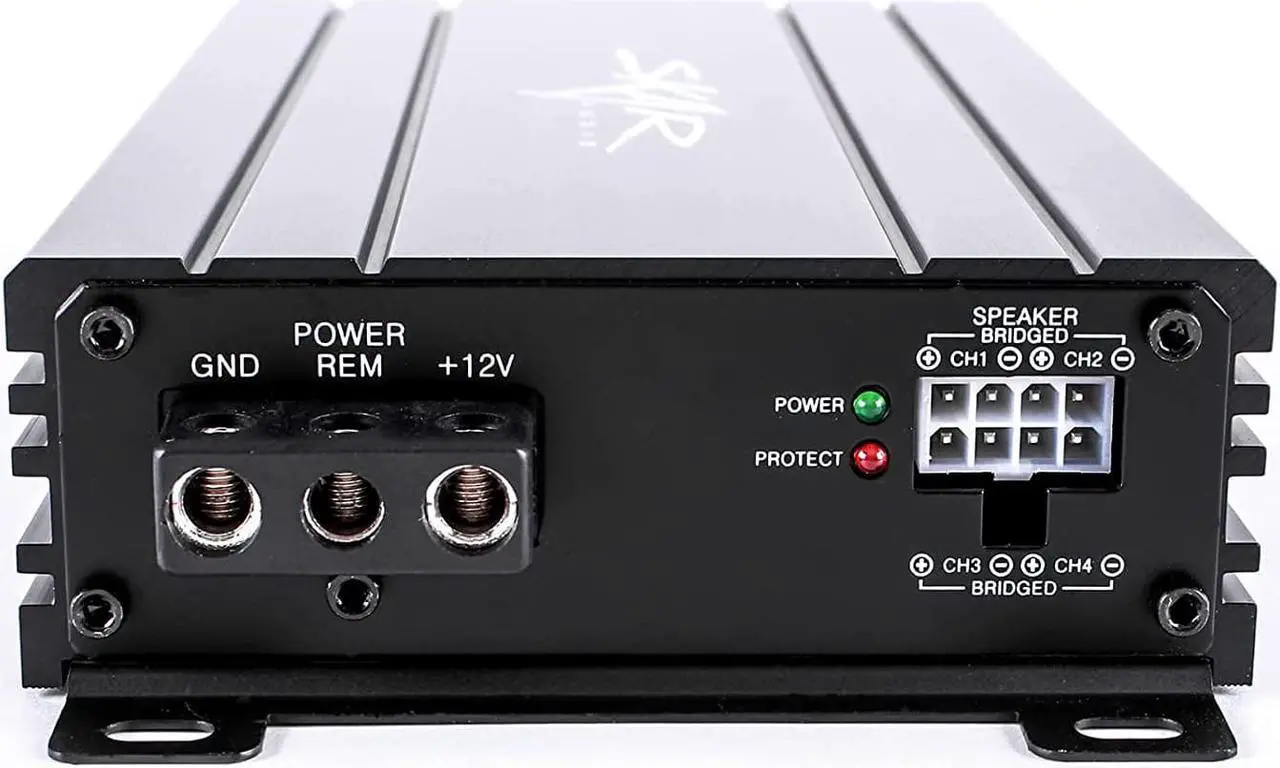 Alt view image 4 of 6 - Skar Audio SK-M4004D Compact Full-Range Class D 4 Channel Car Amplifier, 400W