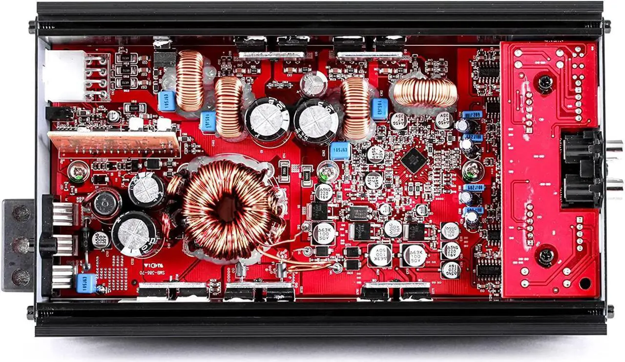 Alt view image 5 of 6 - Skar Audio SK-M4004D Compact Full-Range Class D 4 Channel Car Amplifier, 400W