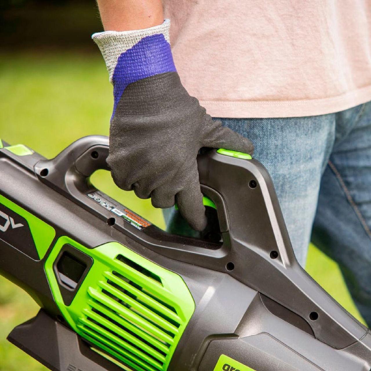 Alt view image 3 of 6 - GREENWORKS - 80-VOLT 170 MPH 730 CFM CORDLESS HANDHELD BLOWER (1 X 2.5AH BATTERY AND 1 X CHARGER) - GREEN