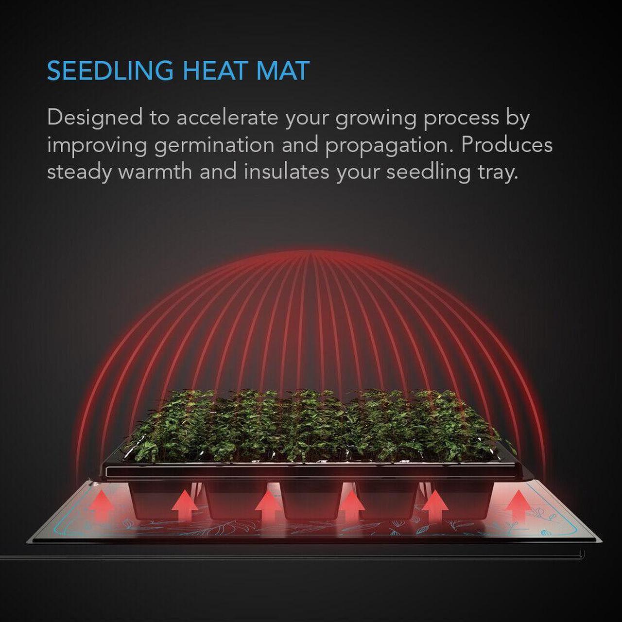 Alt view image 2 of 7 - SUNCORE S3, Waterproof Seedling Heat Mat with Heating Controller 10" x 20.75"