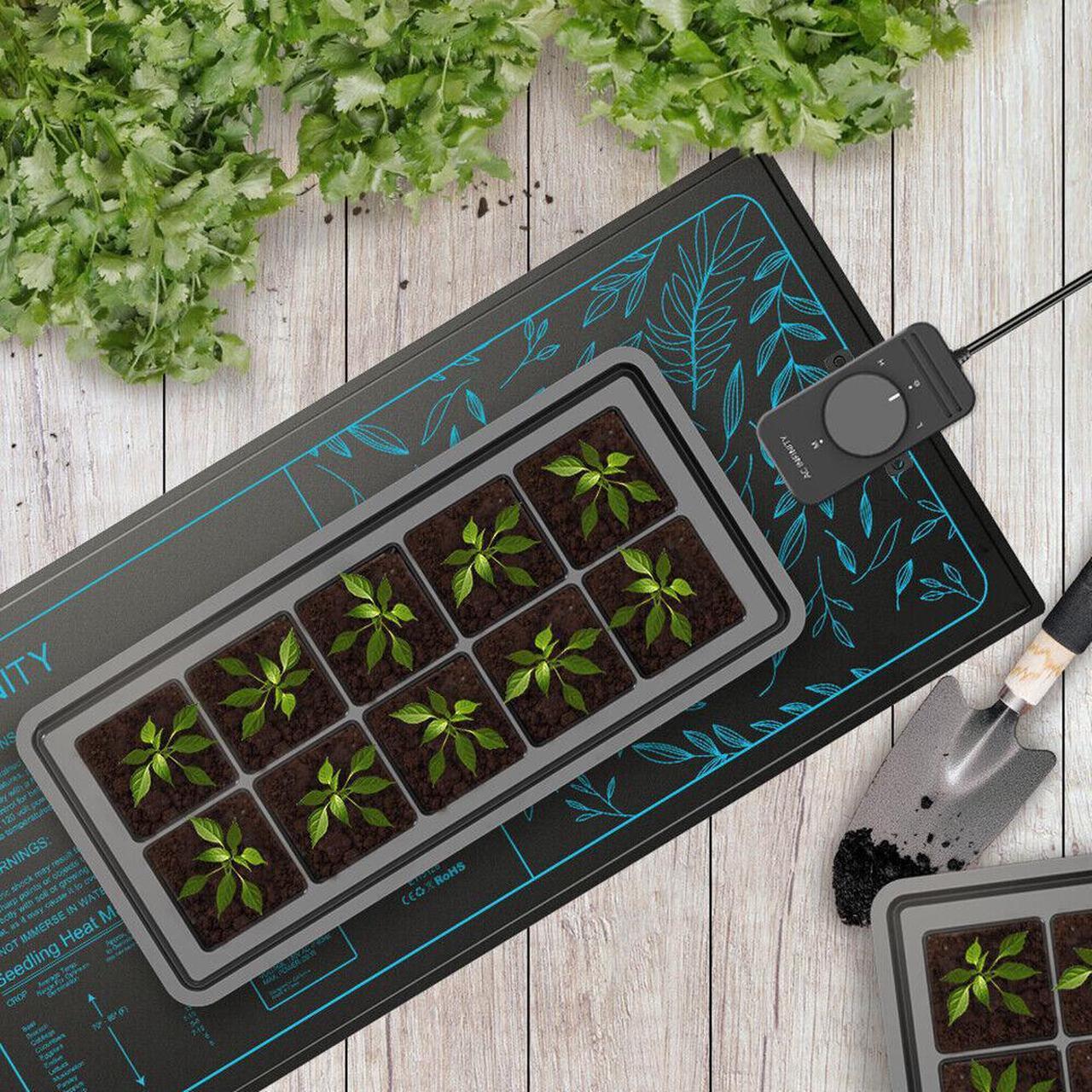 Alt view image 7 of 7 - SUNCORE S3, Waterproof Seedling Heat Mat with Heating Controller 10" x 20.75"
