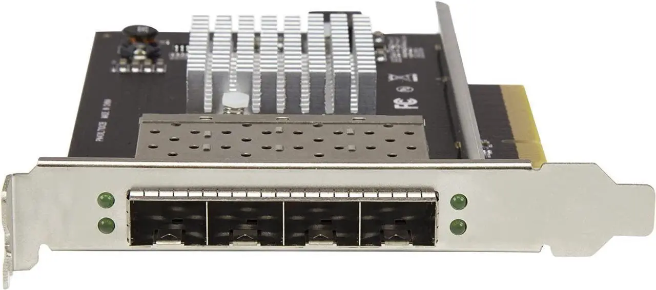 Alt view image 5 of 6 - Quad Port 10G SFP+ Network Card - Intel XL710 Open SFP+ Converged Adapter - PCIe 10 Gigabit Ethernet Server NIC - 10GbE Fiber Optic LAN Card - Dell PowerEdge HPE ProLiant (PEX10GSFP4I)