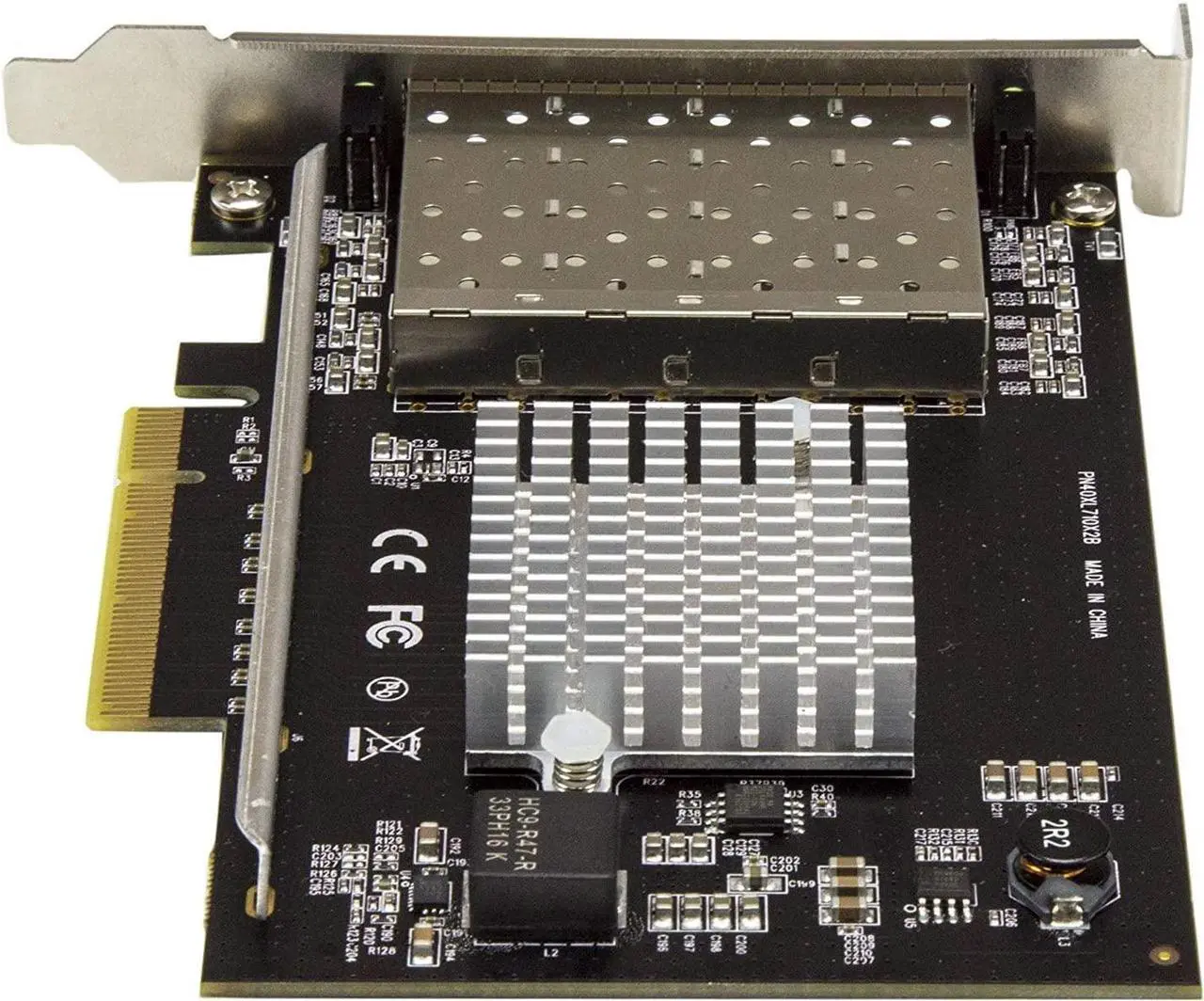 Alt view image 4 of 6 - Quad Port 10G SFP+ Network Card - Intel XL710 Open SFP+ Converged Adapter - PCIe 10 Gigabit Ethernet Server NIC - 10GbE Fiber Optic LAN Card - Dell PowerEdge HPE ProLiant (PEX10GSFP4I)